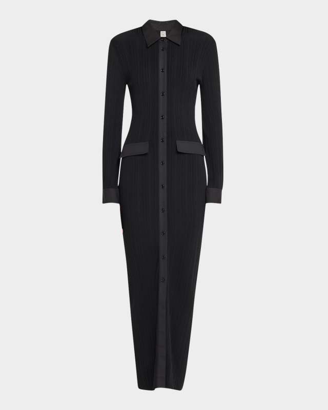 Knitted Maxi Shirtdress